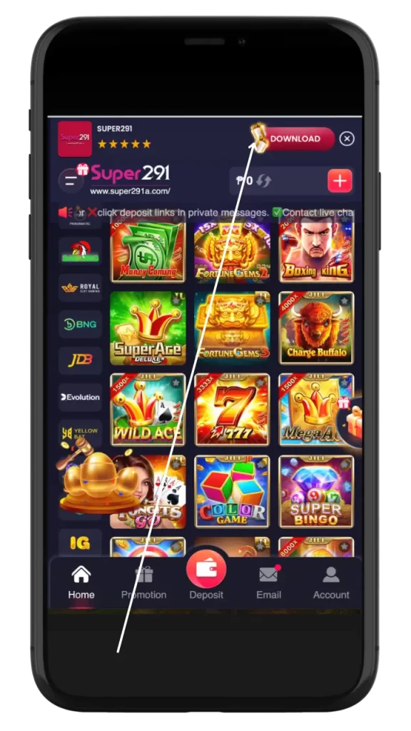 download super291 app
